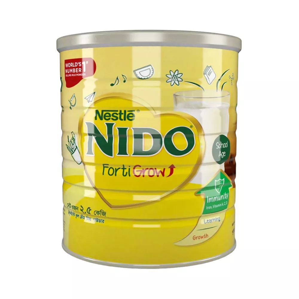 Nestle Nido Fortigrow Full Cream Milk Powder Tin-2.5kg